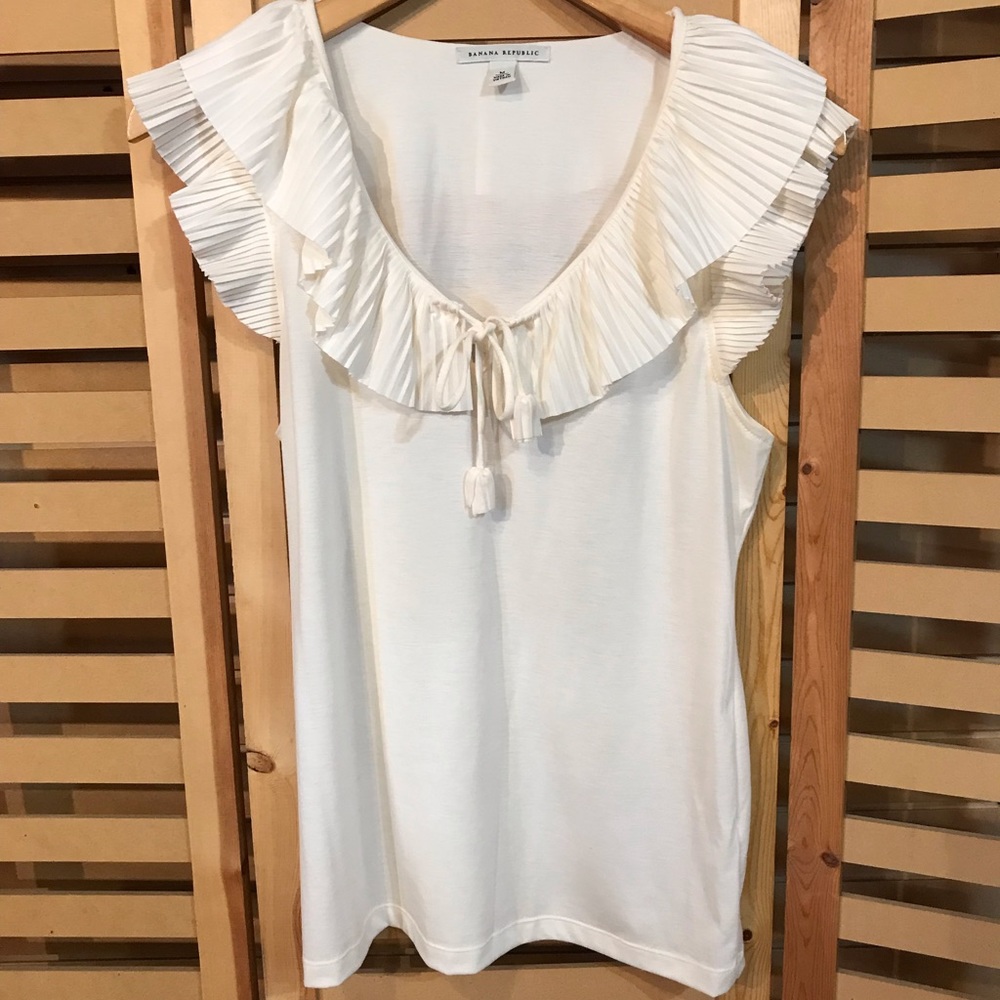 Banana Republic sleeveless blouse.